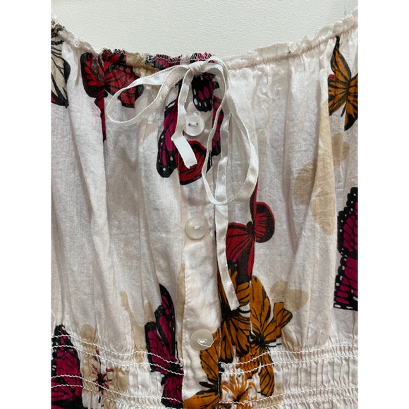 🍄50% White Midi Dress Butterfly - Picture 6 of 14